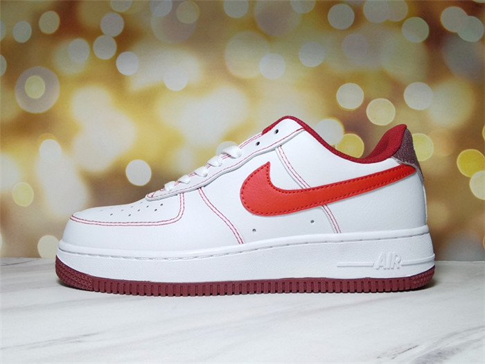 Men's Air Force 1 Low White/Red Shoes 245